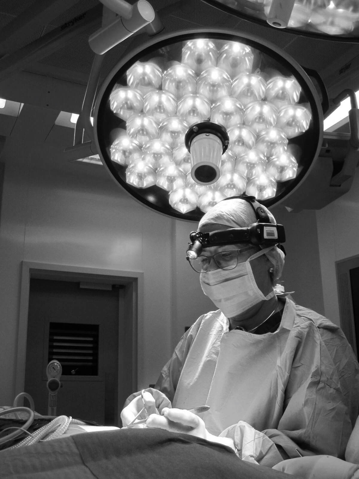 Professor Zoe Winters in surgery