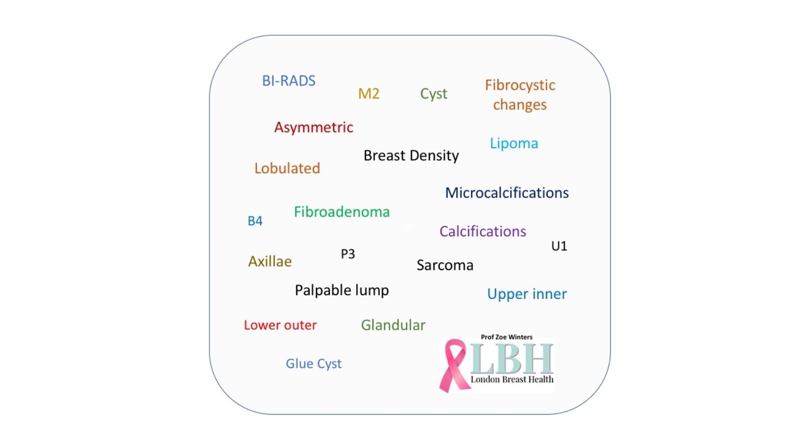 Breast imaging report with jargon